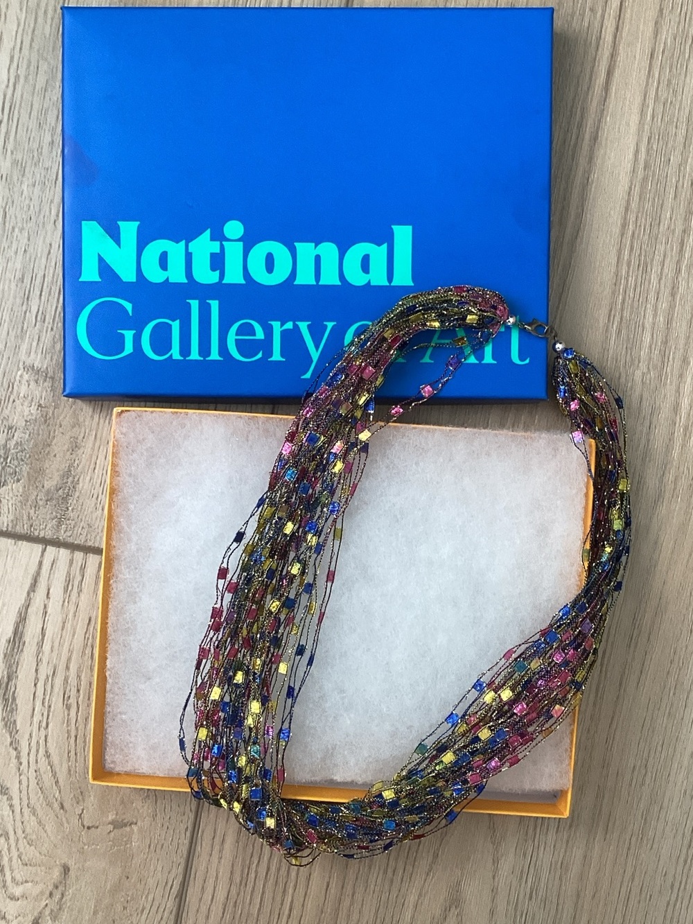 National Gallery of Art Ladder Yarn Necklace Vibrant Artisanal Boho Festival